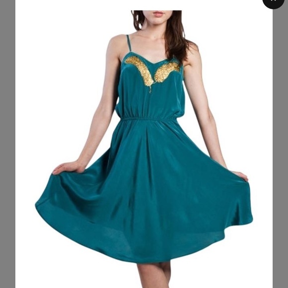 Beyond Vintage Dresses & Skirts - Beyond Vintage silk dress
